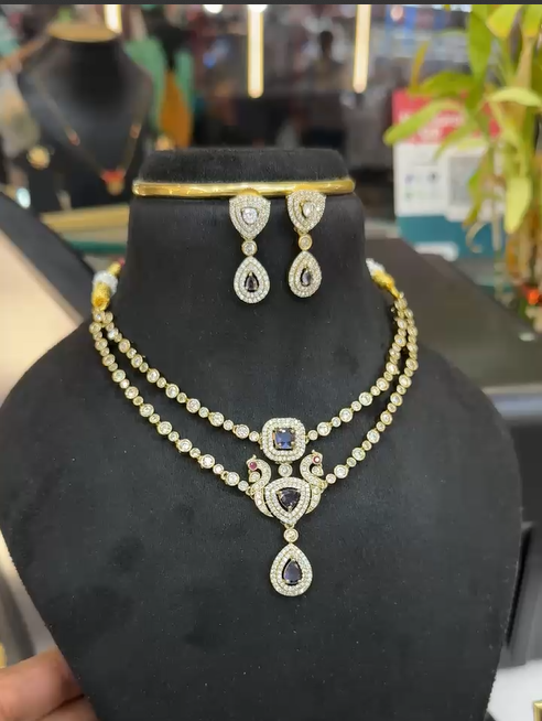 Cz necklace set
