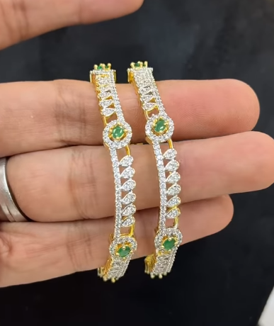 Diamond replica bangles