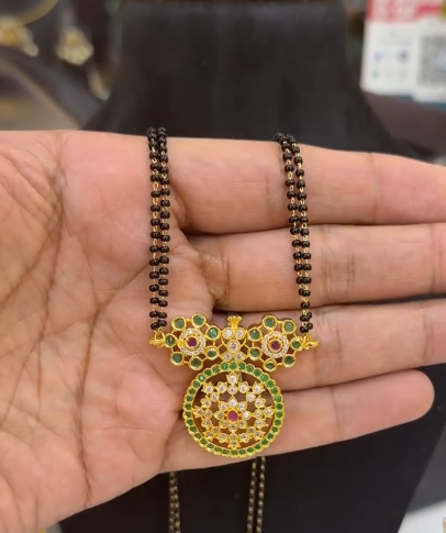 Black beads chain with Locket