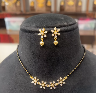 Black beads set