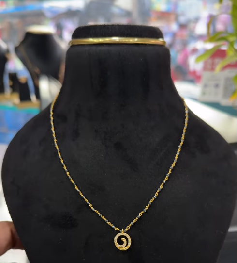 Gun metal beads chain