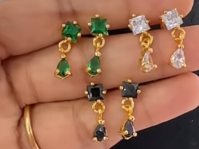Gold replica earrings
