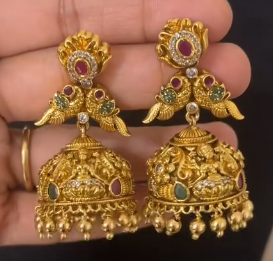 Nakshi gold replica jumkhas