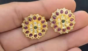 Kundan studs