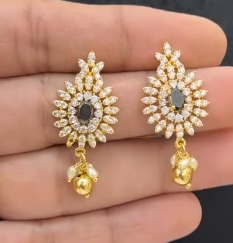 Black Beads Earrings