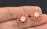 Jadau Kundan Studs
