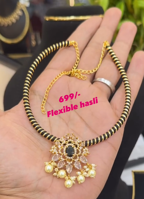 Flexible Hasli with Detachable locket