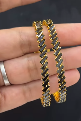 Bangles with balckstone
