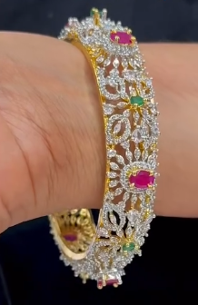 Diamond replica model bangles