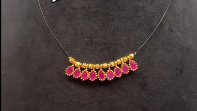Black Invisible drops chain
