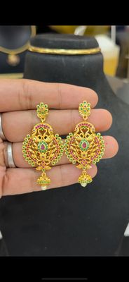 1 gram real gold Look ear chand bali