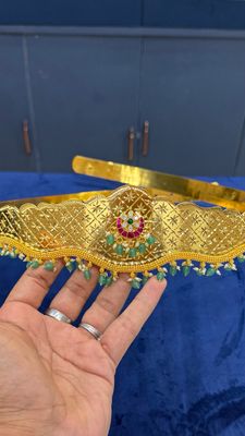 Cute Chand Jadau Locket Vaddanam