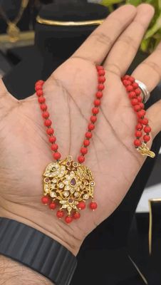 Coral Beads Chain Coral Beads Chain