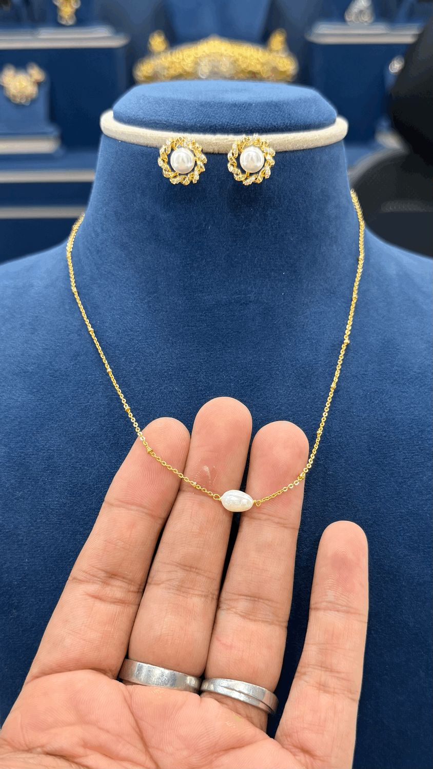 Simple Chain with Earings Simple Chain with Earings