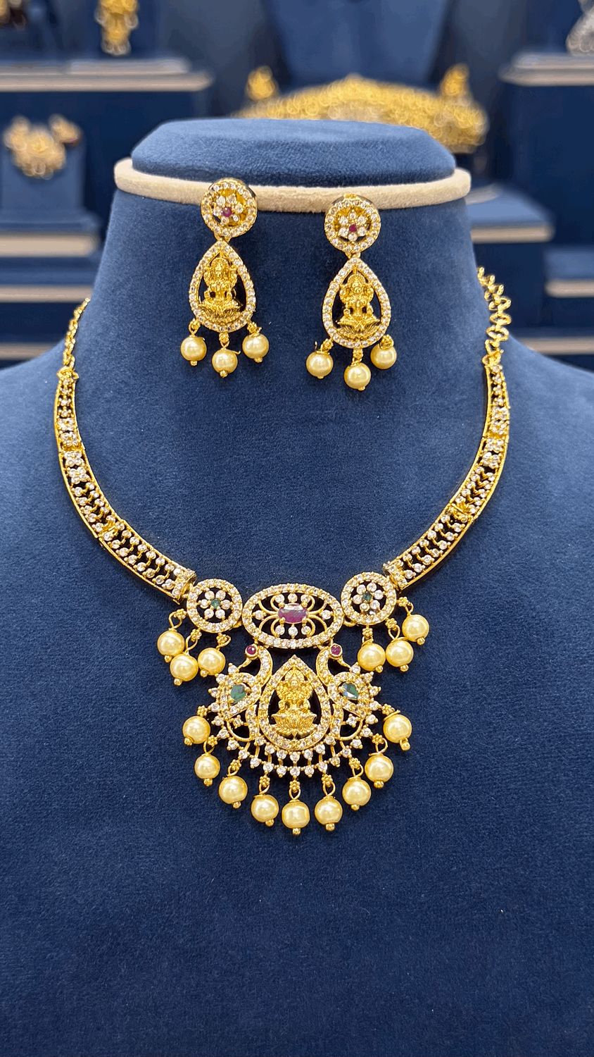 Simple Lakshmi Devi Necklace Simple Lakshmi Devi Necklace