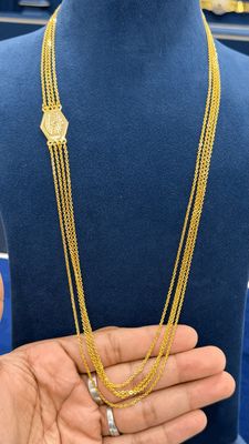 4 Lines Side Locket Chain