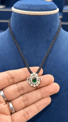 Locket with Simple Black Thread