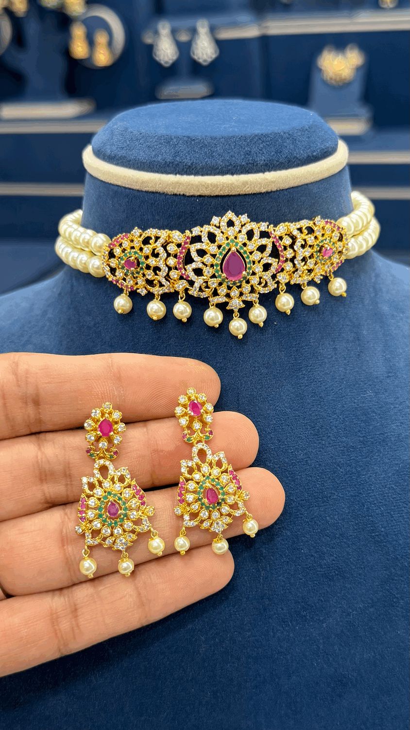 Beads Choker Neckset Beads Choker Neckset