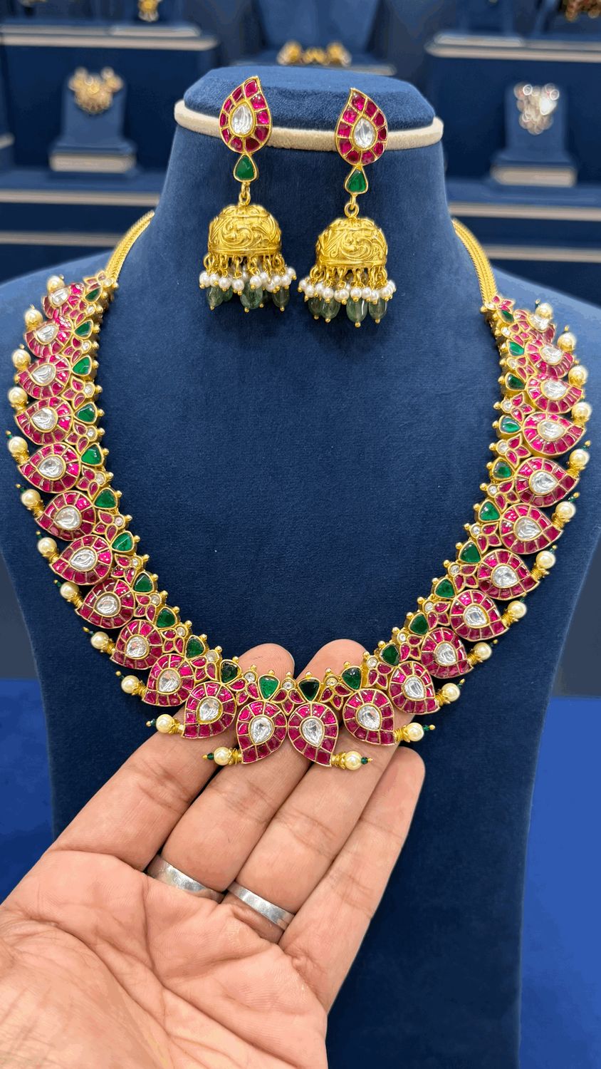 Premium Jadau Necklace Set Premium Jadau Necklace Set