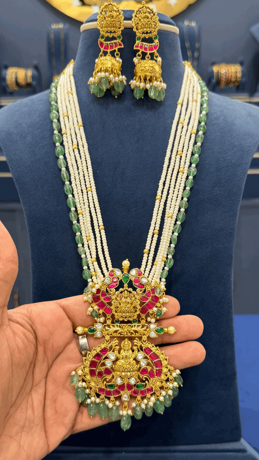 Premium Jadau Beads Haaram Premium Jadau Beads Haaram