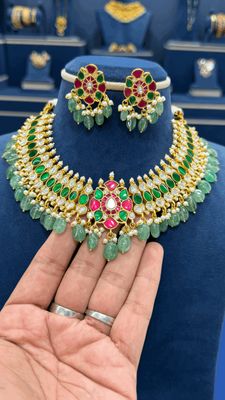 Premium Jadau Necklace Set