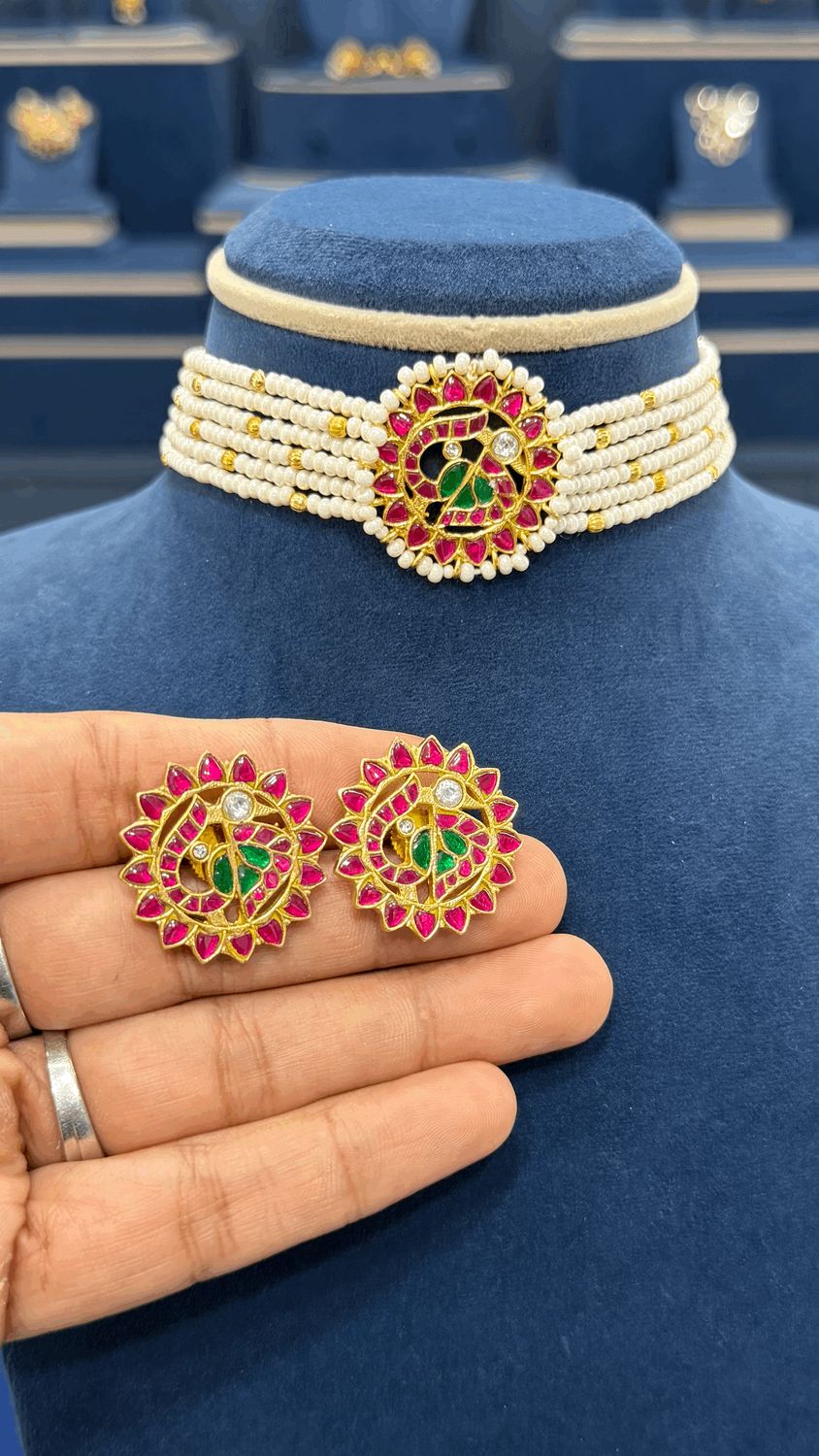 Premium Jadau Beads Choker Premium Jadau Beads Choker