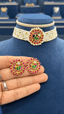 Premium Jadau Beads Choker