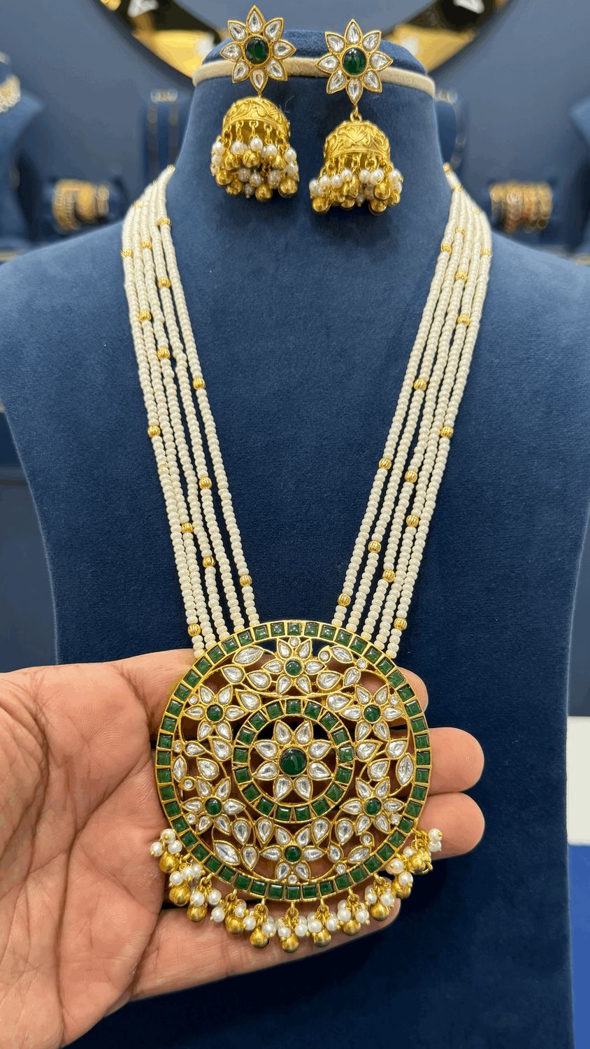 Premium Jadau Beads Haaram Premium Jadau Beads Haaram