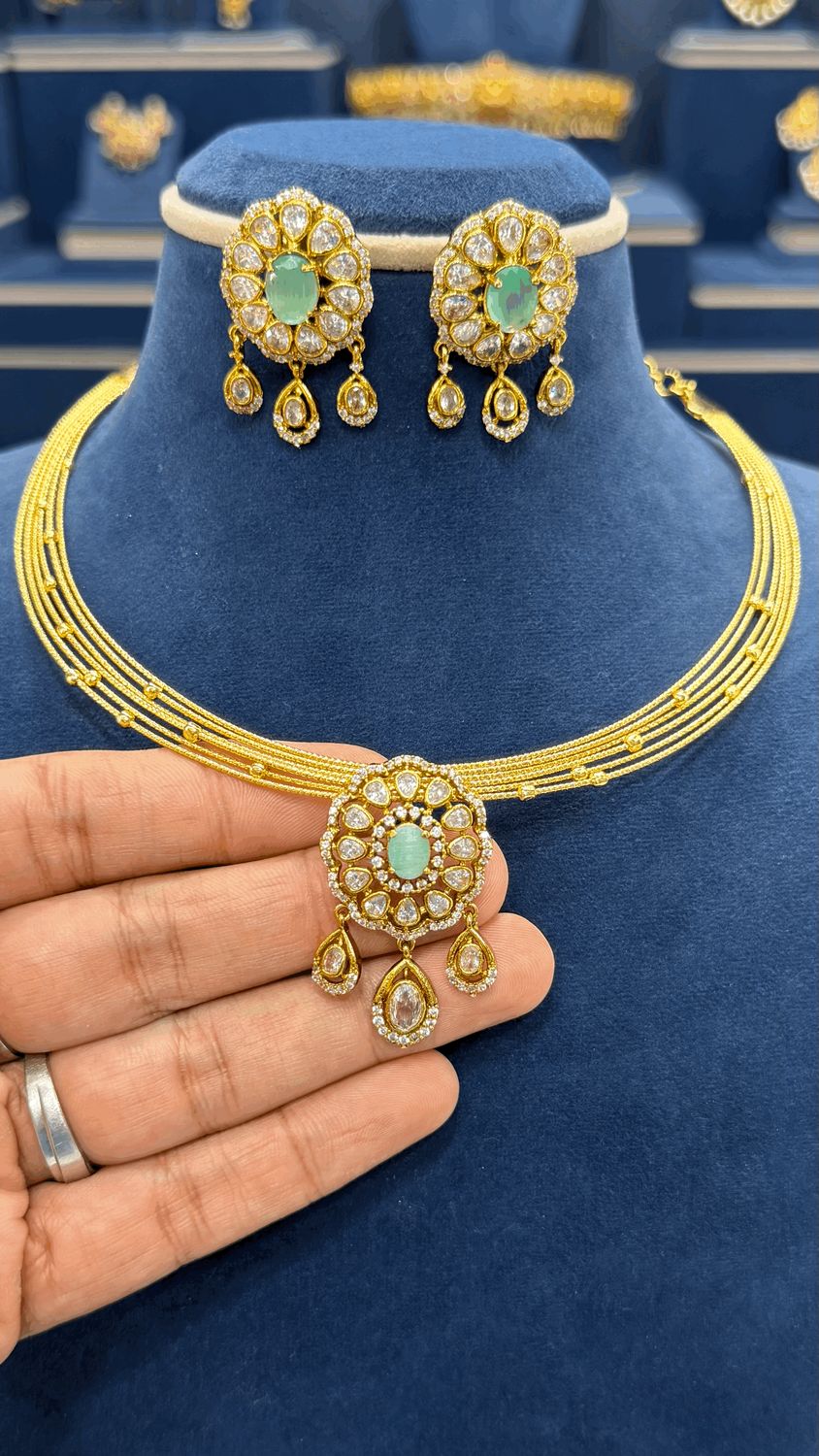 Hasli with CZ Locket Hasli with CZ Locket