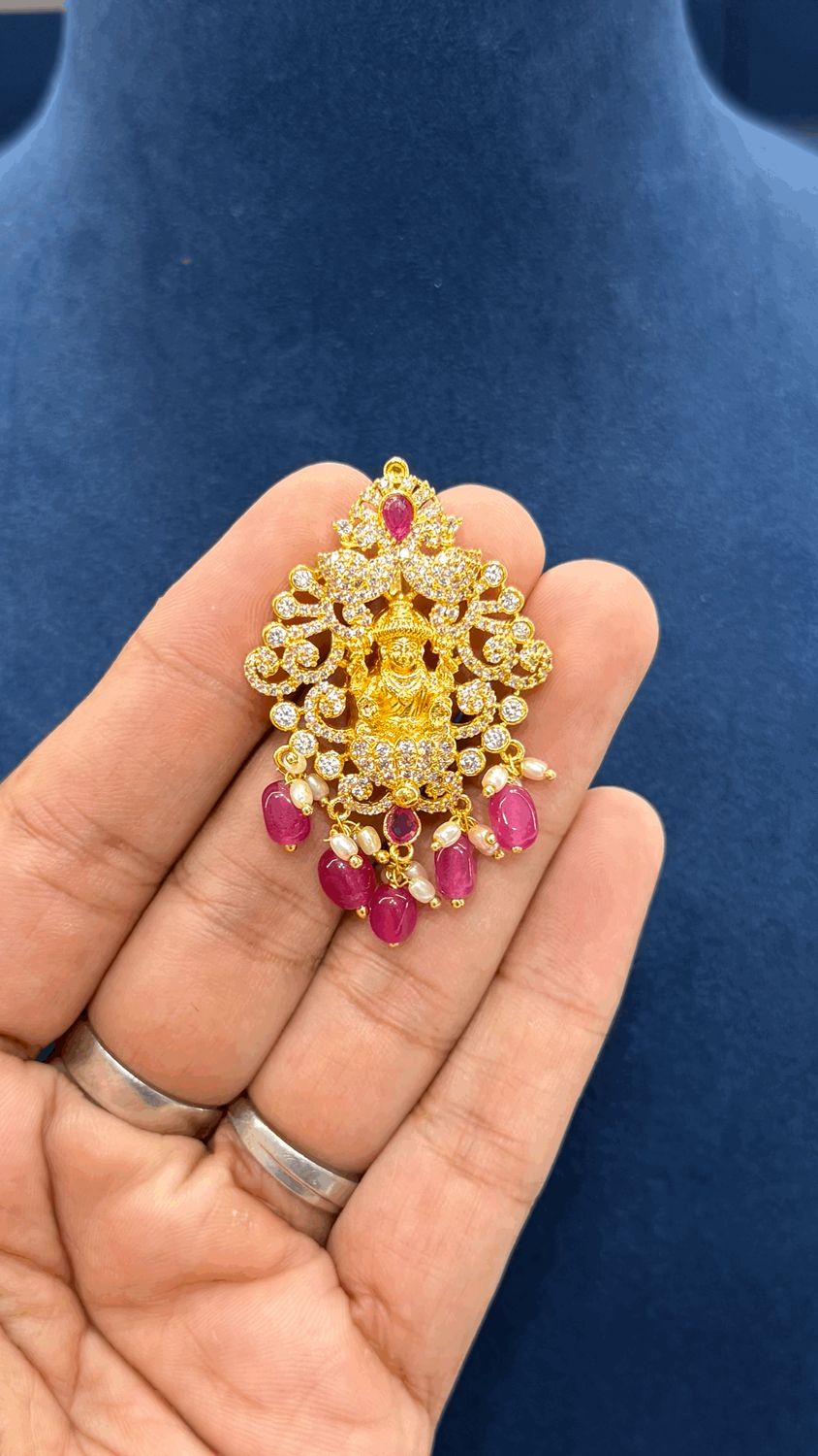 CZ Lakshmi Devi Locket