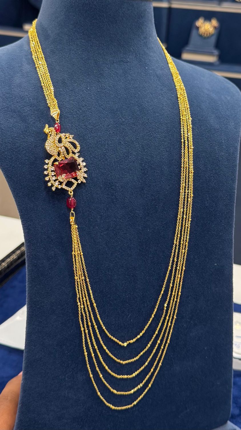 Cz Side Locket Chain