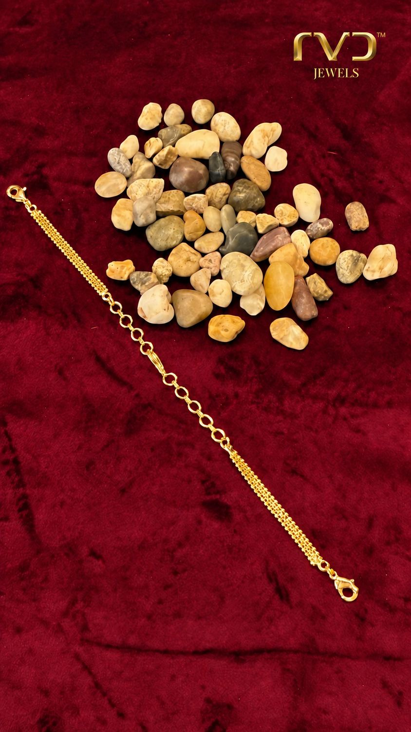 Gold-Polished Back Chain - 9 Inches