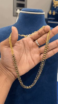 5 Lines Gunmetal Blackbeads