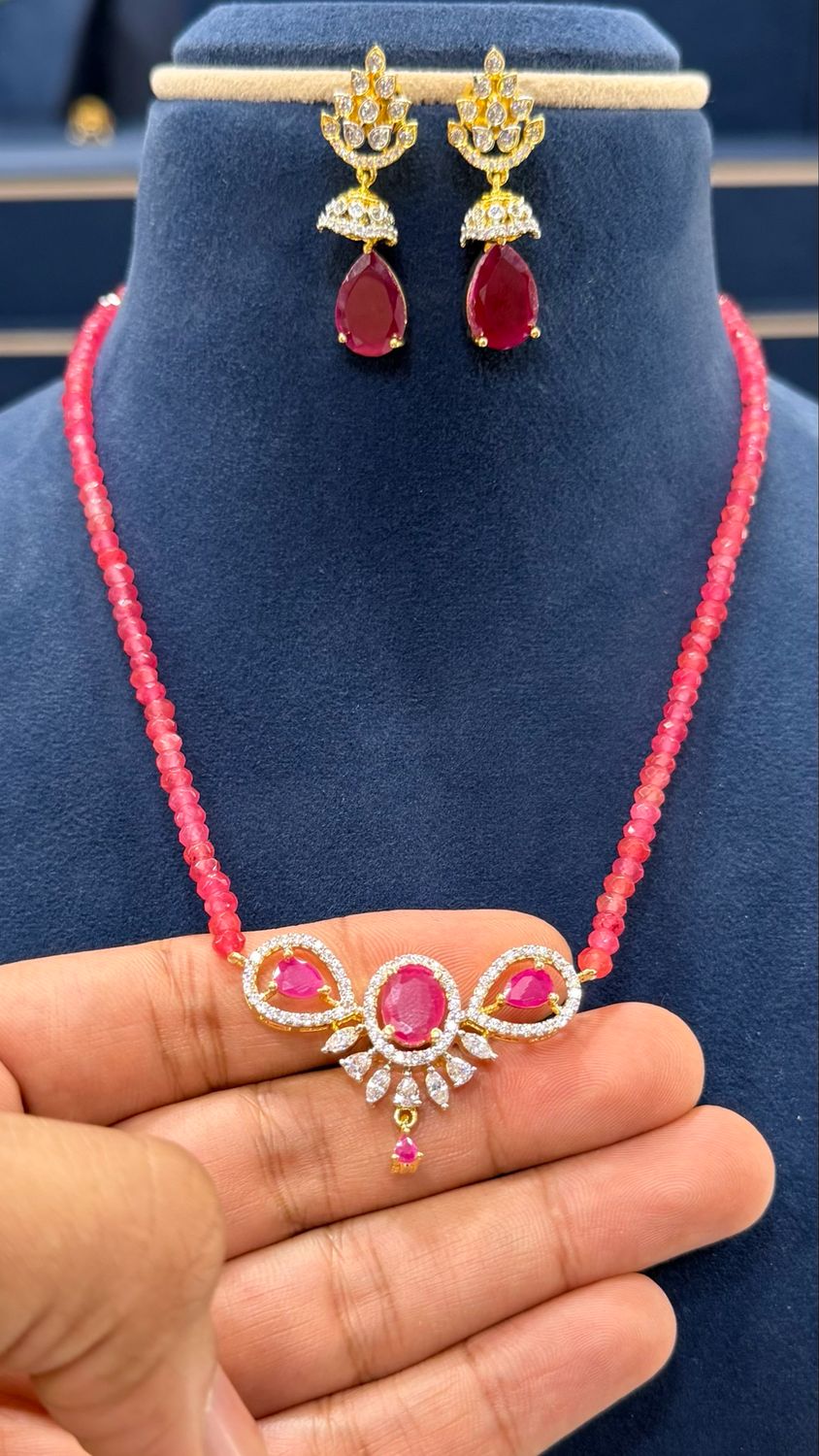 Beads Chain With Gj Locket Set