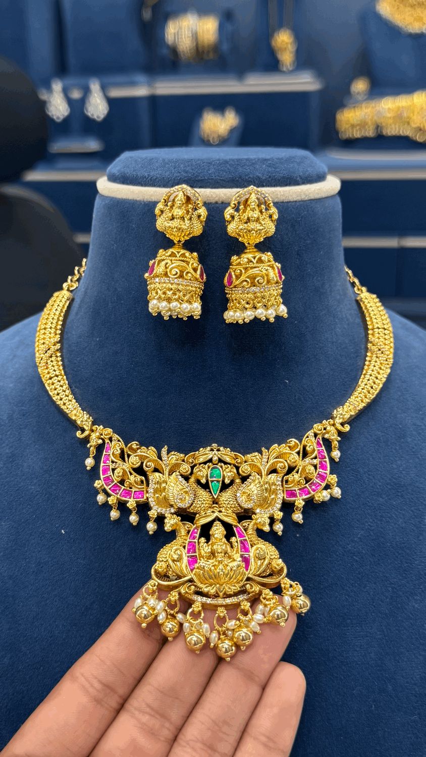 Lakshmi Devi Jadau Necklace