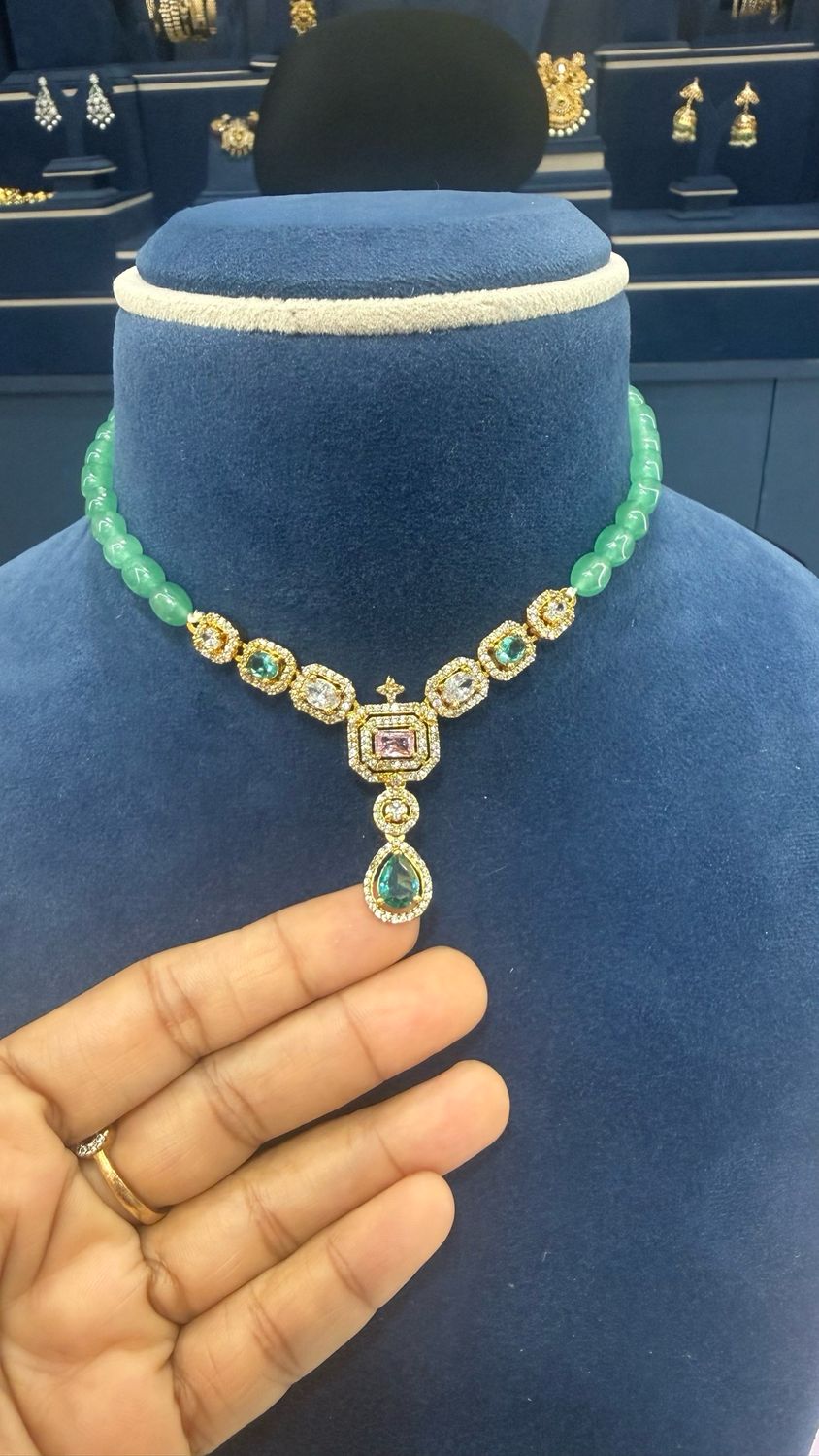 Beads Choker(celebrity Choice) 15 Inches