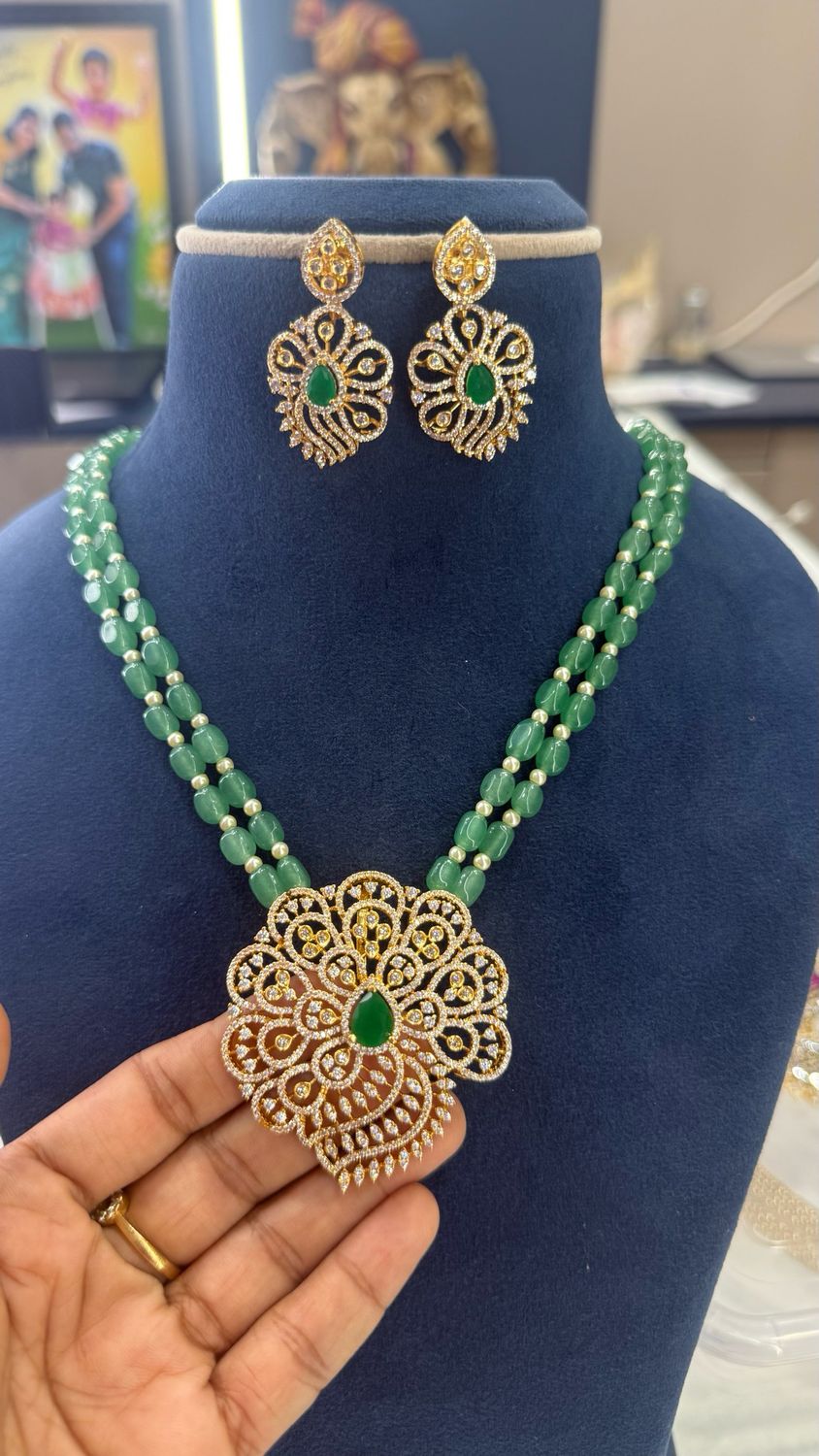 Premium Beads Set (20 Inches With Locket)