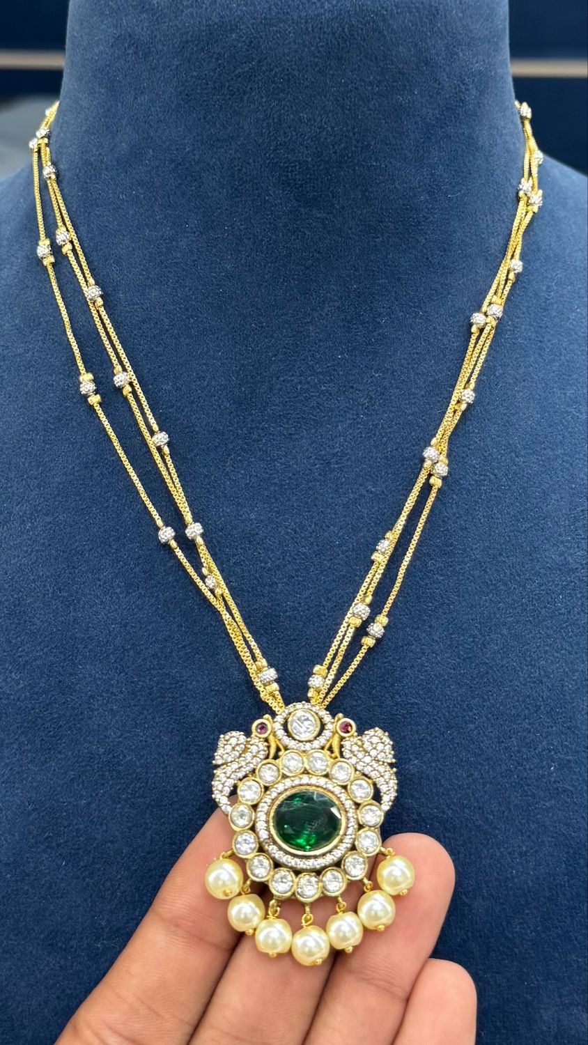 Rhodium Chain with Locket