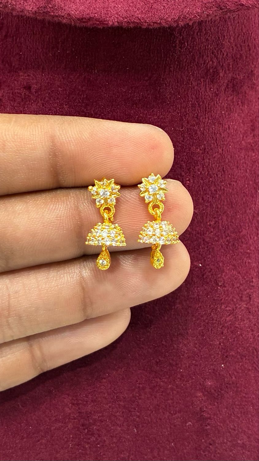Cute Small Cz Jumkas