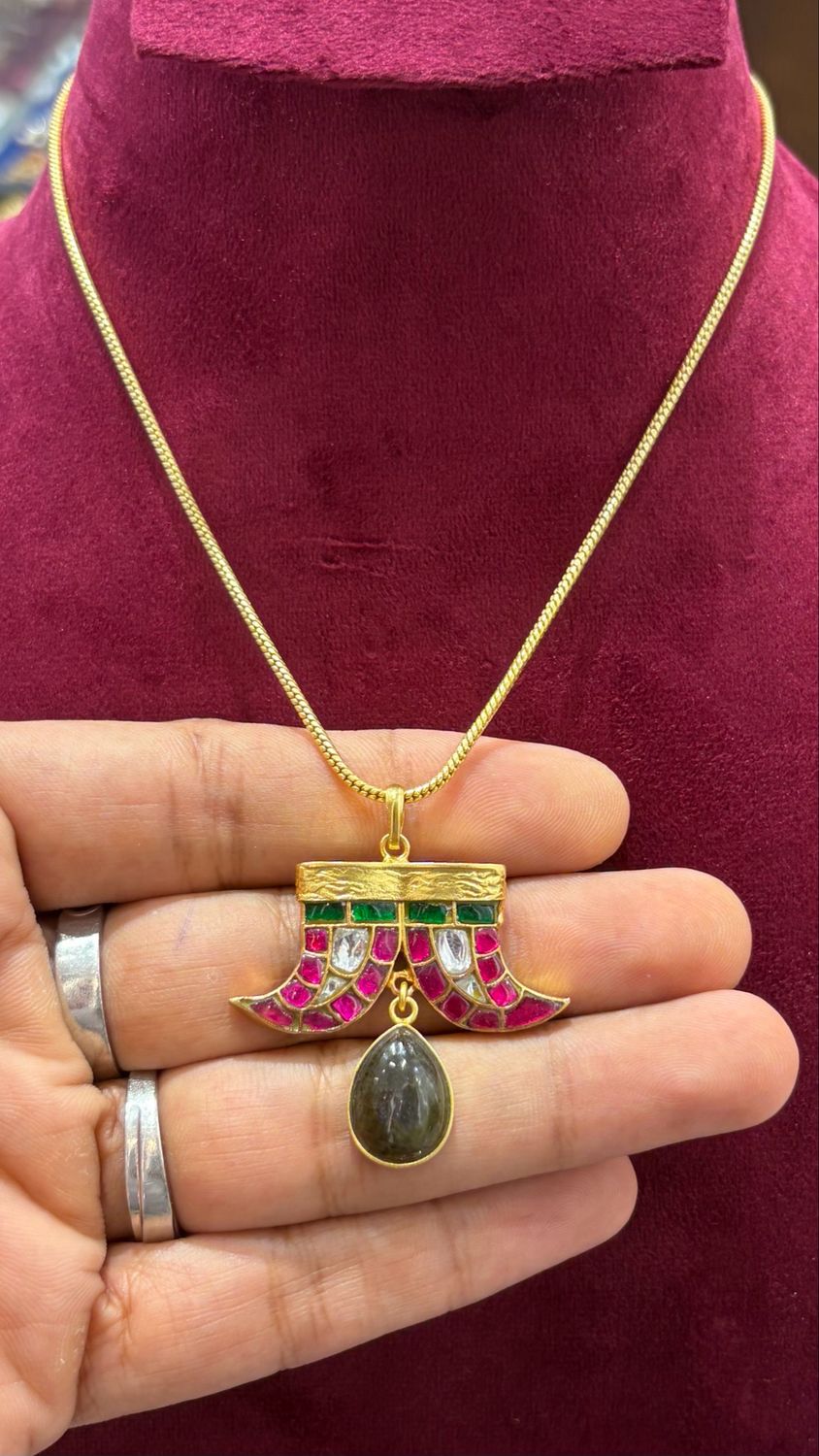 Jadau Puligoru Chain