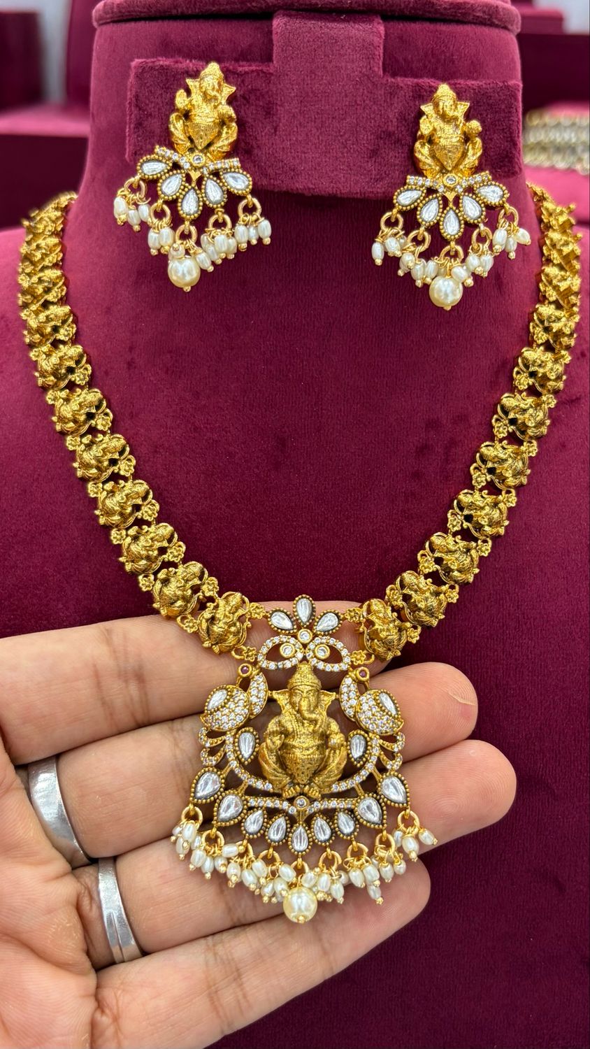 Nakshi Ganesh Necklace