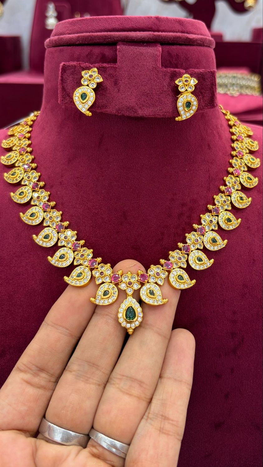 Mango Necklace and Haaram Combo