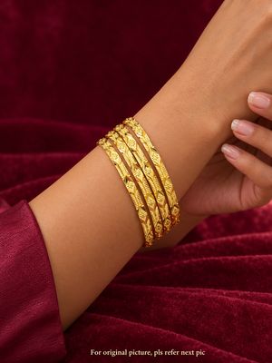 Special Gold Look Handmade Bangles