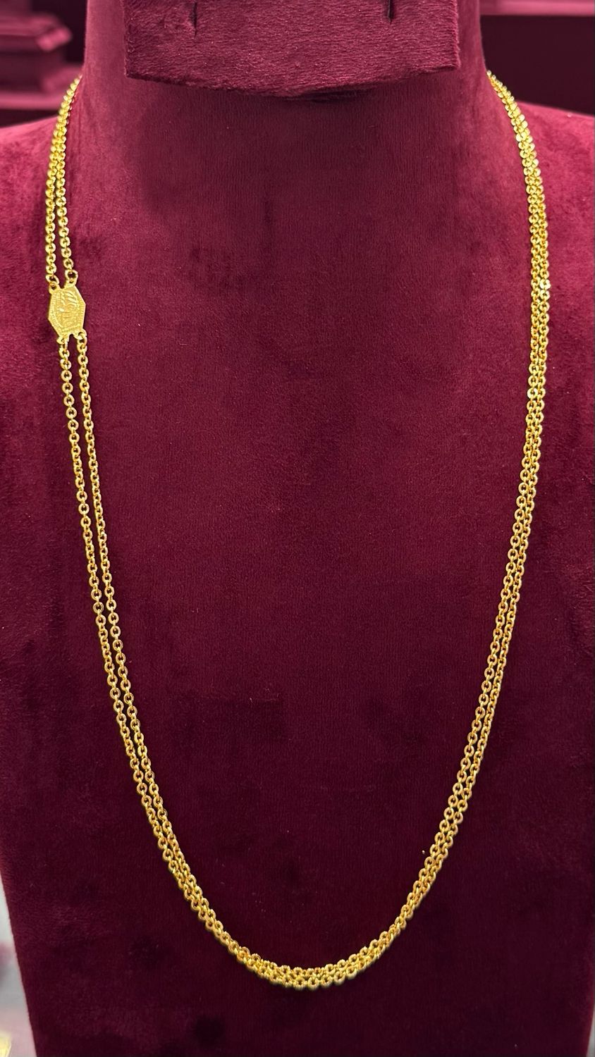 2 Lines Chandraharam Chain