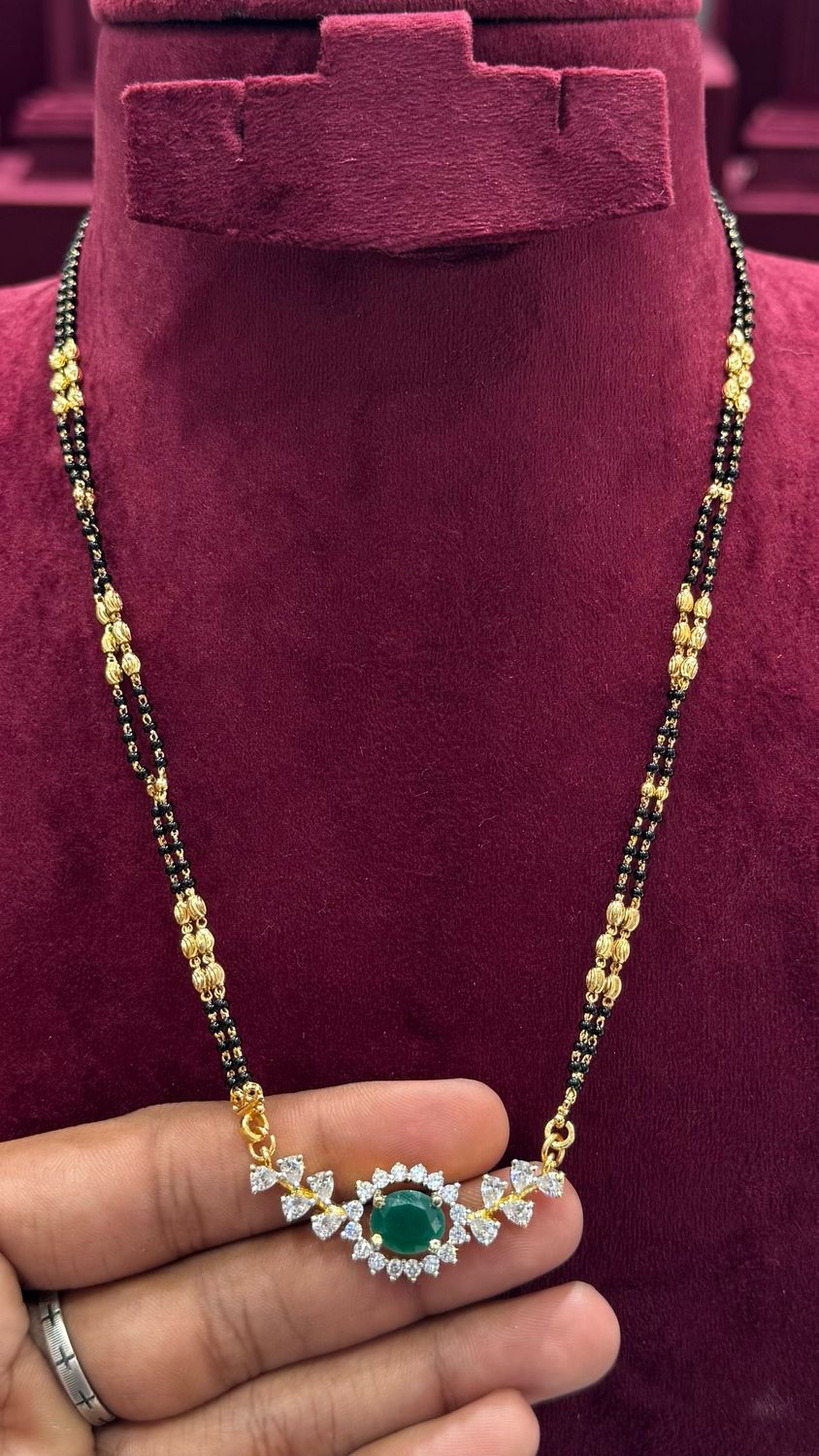Real Diamond Look Gold Model Blackbeads