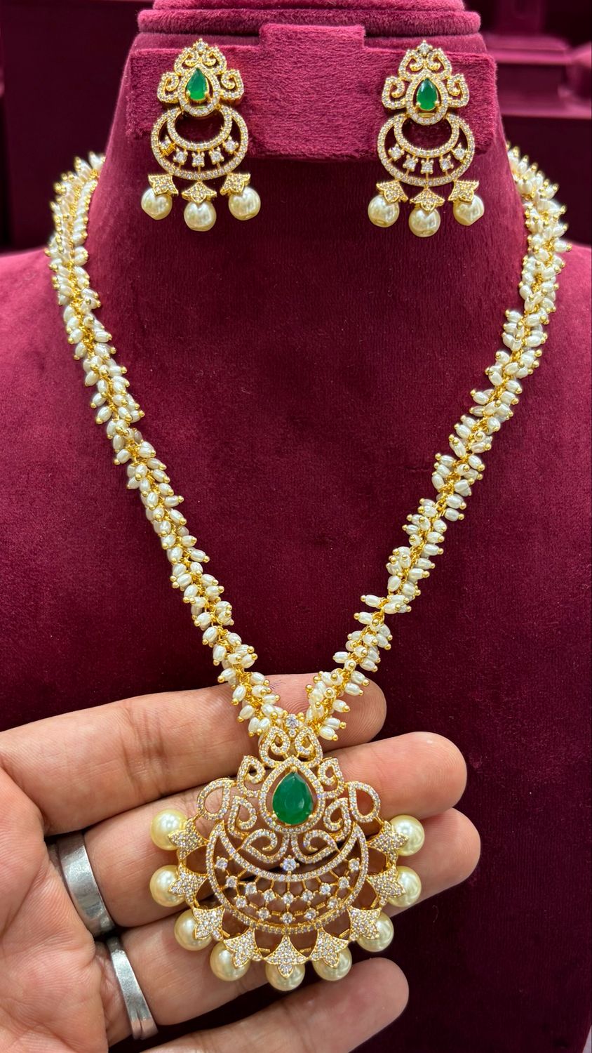Rice Pearl Chain set