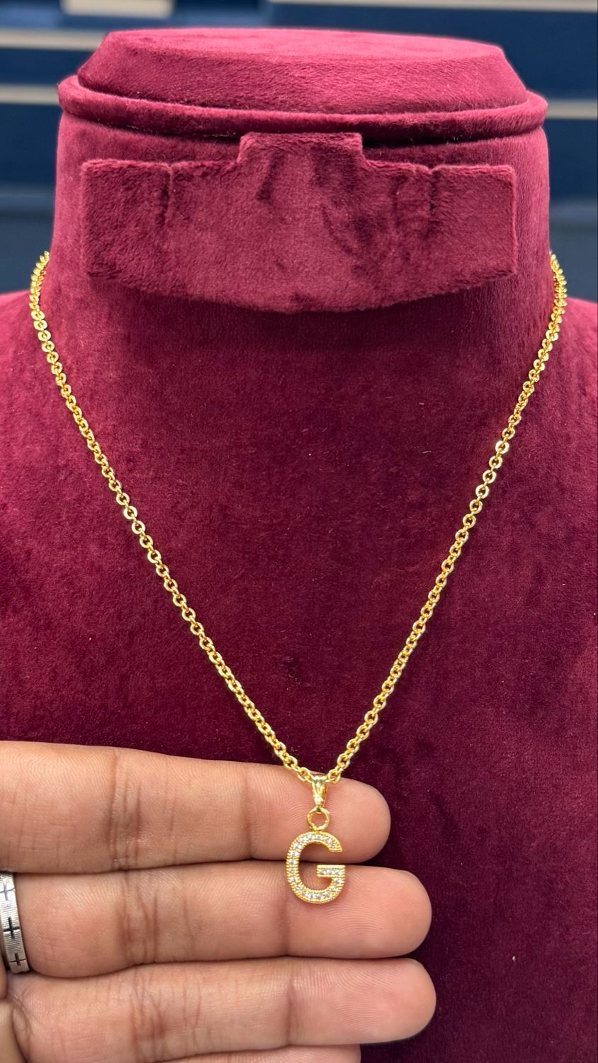 Simple Chain with Alphabetical Locket