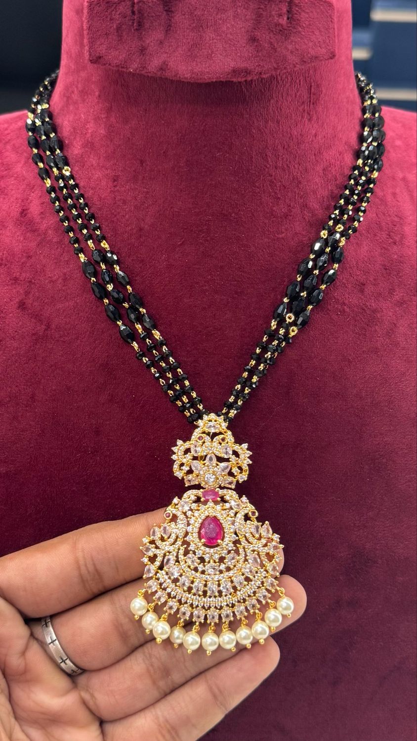 Blackbeads with Cz Locket