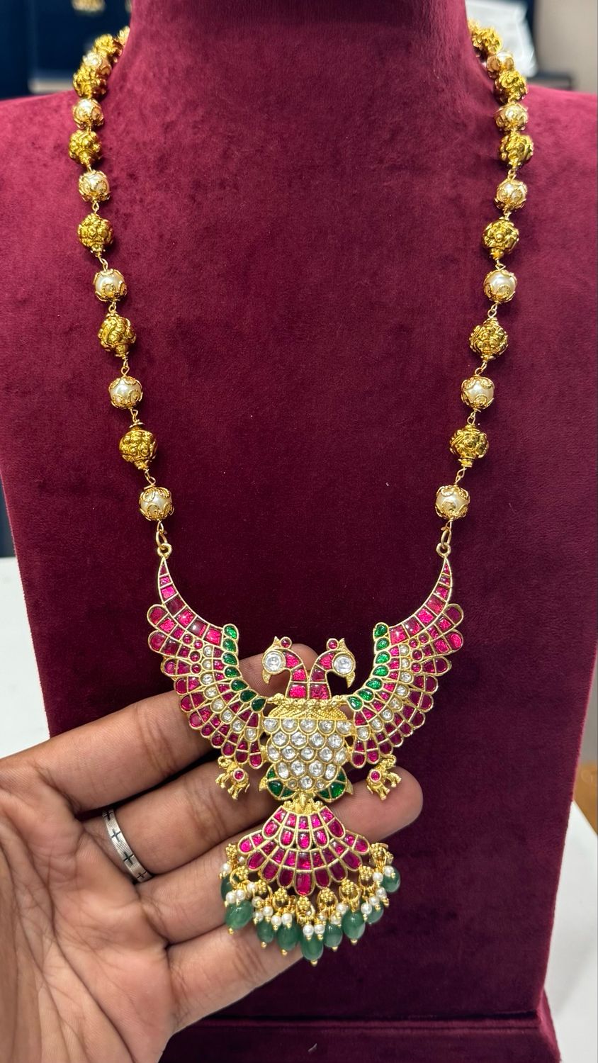 Premium Jadau Beads Chain