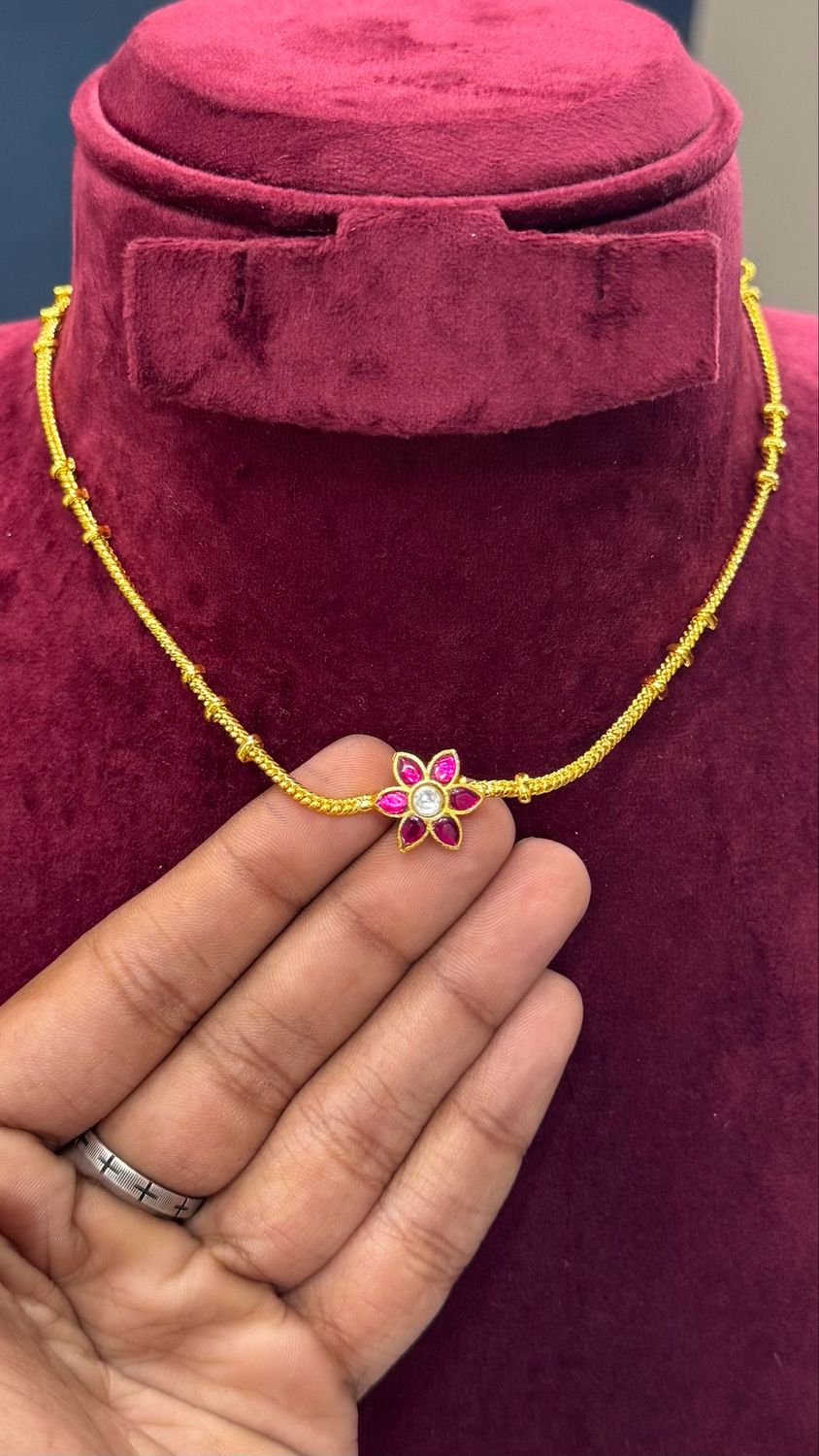 Simple Jadau Choker